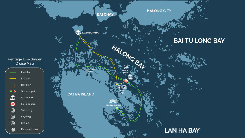 Heritage Line Ginger Cruise Halong Bay